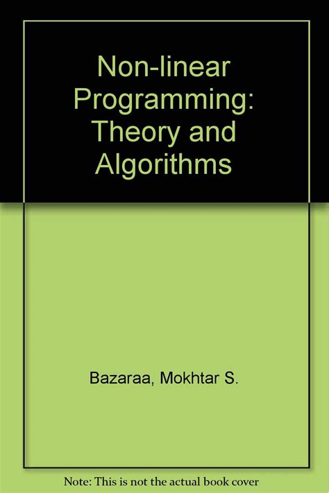 Nonlinear Of Bazaraa Exercises Programming Solutions