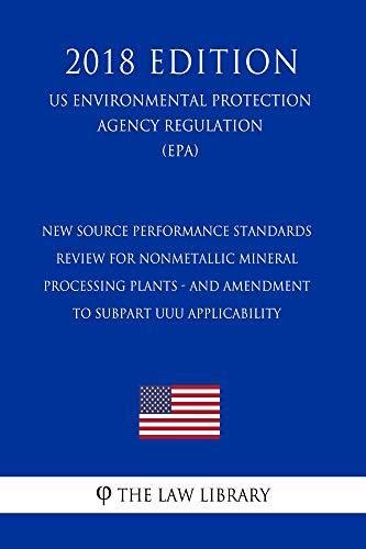 Nonmetallic Mineral Processing: New Source Performance …