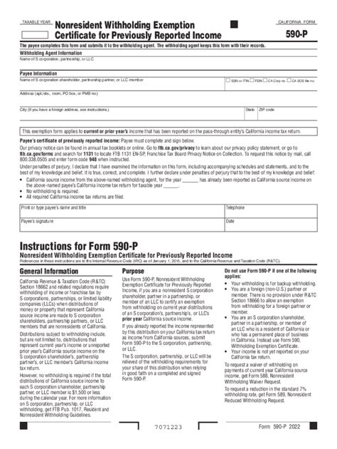 Nonprofit/Exempt Organizations 2024 Form 590 Withholding …