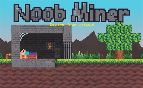 Basic controls for playing Noob Miner Escape From Pri