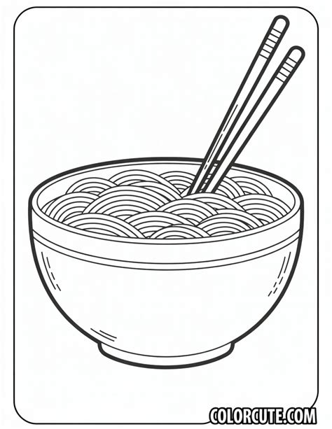 Noodles Coloring Page