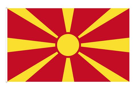 Nordmakedonien flagga