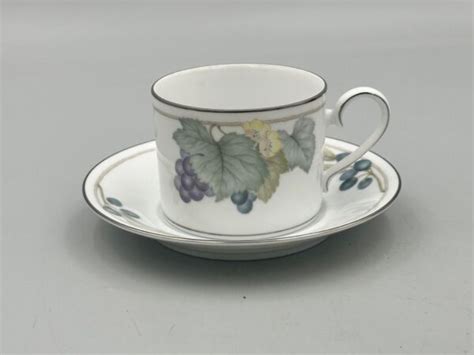 Noritake Grape Arbor Cup Saucer Pair Set eBay