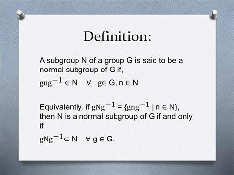 Normal subgroup intuition.  Feb 2, 2025 · For n &ge; 3 the subgroup {e, s} ...