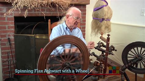 Norman Kennedy Spins Flax: Wheel and Handspindle - YouTube