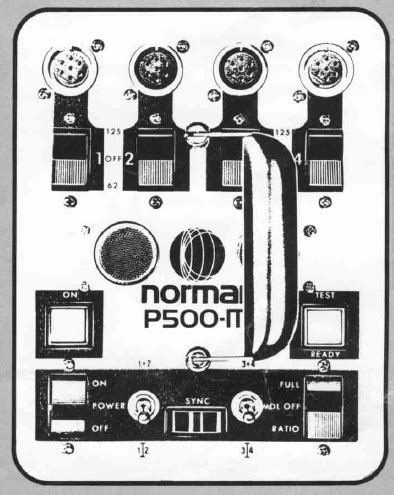 Norman flash unit 125 / 202 / 500 instruction manual, light meter …