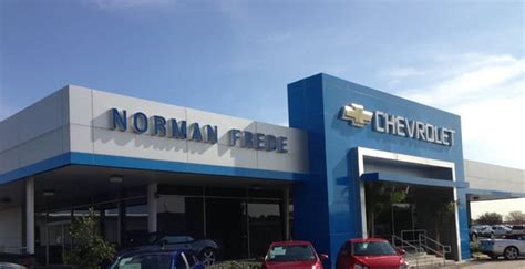 Norman frede chevrolet. Test-drive a used, certified Chevrolet, Cadillac, Honda, Hyundai and Toyota vehicle at Norman Frede Chevrolet at our Houston dealership. Our selection of trucks, cars and SUVs has something for everyone and if you can't find what you're looking for at our dealership - let us know and we'll help you find it! 