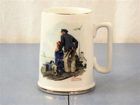 1981 Norman Rockwell Coffee Mugs Cups Set of 5 White w Gold Trim. Cristie's Bargains. (72) 100% positive. Seller's other items. Contact seller. US $15.50.. 