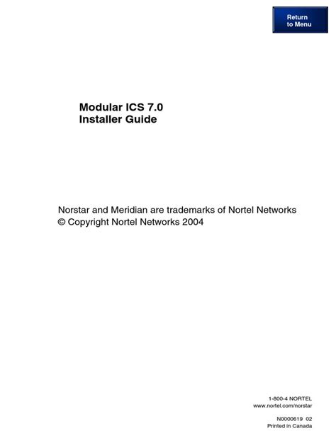 Norstar Flash Installation Guide