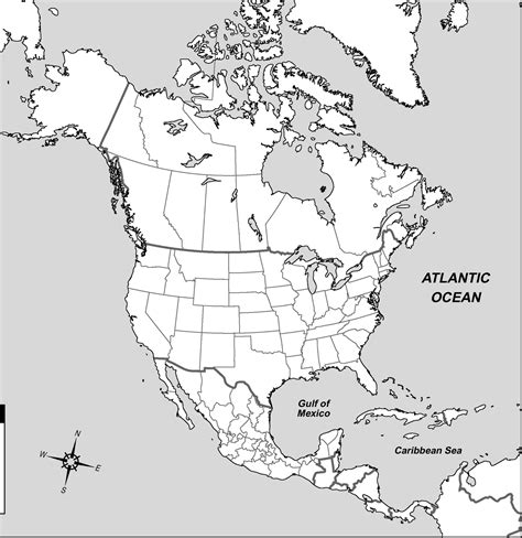 North America Political Map World Map Blank and Printable