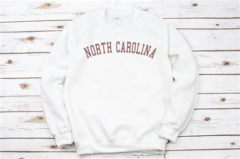 North Carolina Crewneck Sweatshirt - Etsy