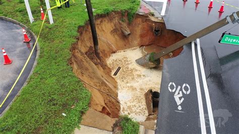 North County sinkhole expands due to rain