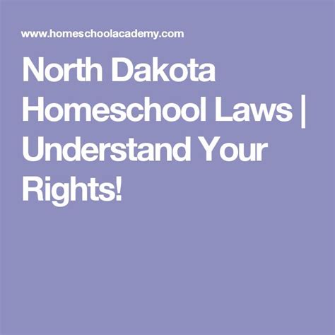 North Dakota Homeschool Laws Understand Your Rights!