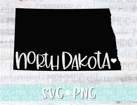 North Dakota Svg - Etsy