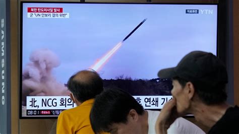 North Korea launches 2 missiles to sea as allies hold drills