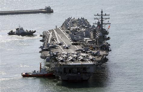 North Korea raises the specter of nuclear strike over US aircraft carrier’s arrival in South Korea