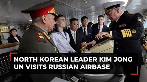 North Korean leader Kim Jong Un visits Russian airbase where he was shown nuclear-capable bombers, Russian media reports