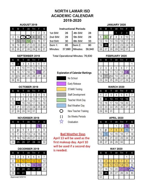 North Lamar Isd Calendar