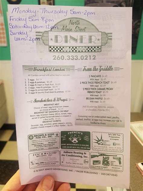 North Main Street Diner - Facebook