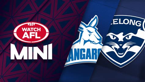 North Melbourne Kangaroos vs. Geelong Cats AFL Live Scores