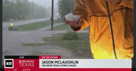 North Texas weather: Hail falling west of Canton - YouTube