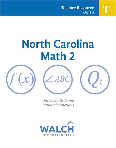 North carolina math 1 student workbook answer key