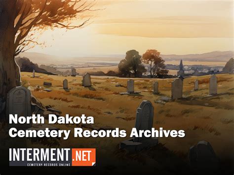 North dakota death records.  Includes obituaries and cemeteries.  Find p...