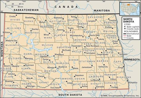 North dakota on a map. North Dakota Geographic Information Systems | North Dakota Information Technology | 4201 Normandy Street | Bismarck, ND 58503-1324 | 701.328.4470 