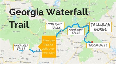 North georgia waterfalls map. Directions to Long Creek Falls from Atlanta GA. Take I-85 N toward GA-400/Greenville, and use the right 2 lanes to take exit 87 for GA-400 N toward Buckhead/Cumming. Continue onto GA-400 N for 6.3 miles, where it turns into US-19 N. Keep left to stay on US-19 N for 4.9 miles, then keep left to stay on US-19 N for another … 