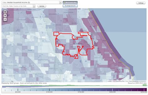 Northbrook, Illinois (IL) income map, earnings map, and wages data