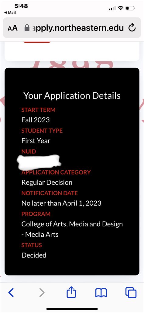 Oct 7, 2023 · The Northeastern University acceptance rate for the recent admission was 18.38%. ... Undergraduate Decision Dates; Application Round: Date: Early Decision: December ... . 