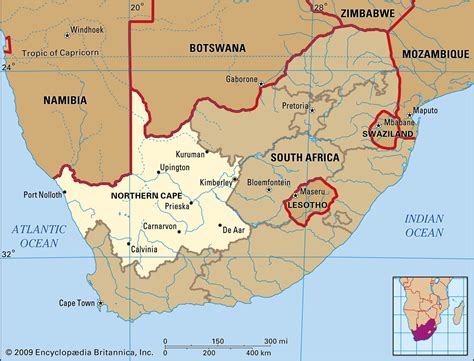 Northern Cape (Province, South Africa) - City Population