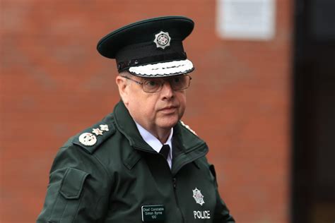Northern Irish police chief quits over claims he sought ‘to appease Sinn Féin’