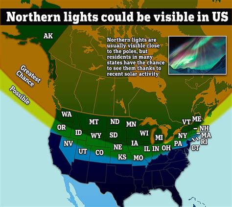 Northern Lights could be visible in these 17 states on Thursday due to solar storm