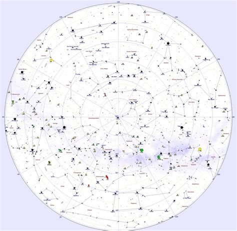 Northern Sky Star Chart