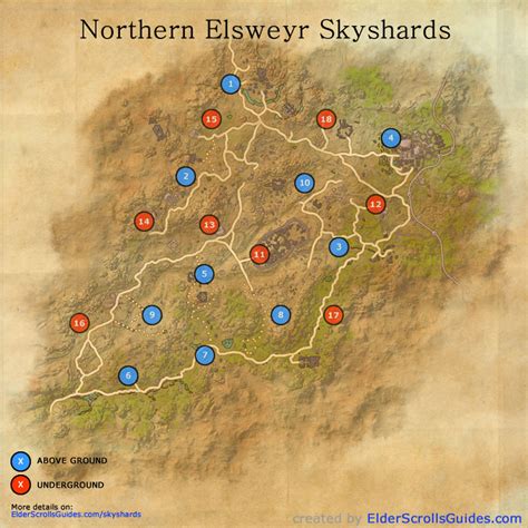 Northern elsweyr skyshard locations. ESO Rivenspire Skyshards Location Map Rivenspire is level 23-30 zone with 16 Skyshards to be collected. It has one of the best zone questlines in the game and getting to some of the skyshards requires you to finish some parts of the main Rivenspire story, so make sure you do that (for both enjoyment and access). 