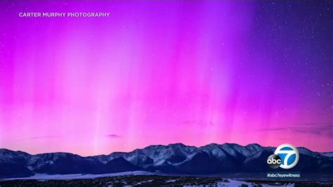 Northern lights spotted in Mammoth Lakes