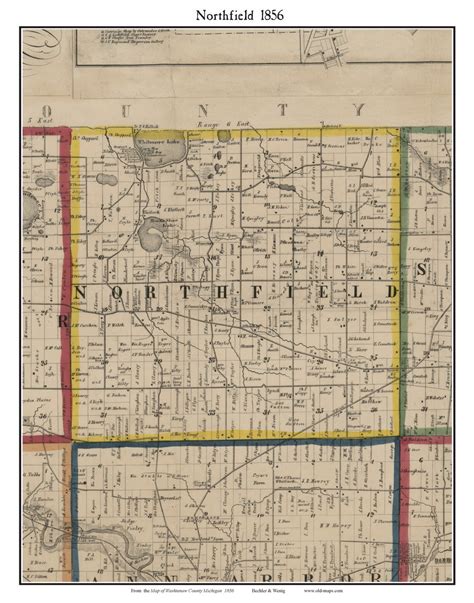 Northfield Township Map - Village - Washtenaw County, …