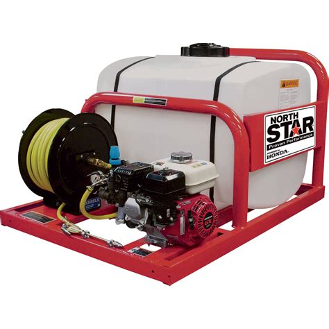 Northstar Skid Sprayer - 200-gallon Tank Honda Gx160 Engine 268170. 5.0 1 product rating. Northern Tool and Equipment(218259) 96.9% positive feedback; Price: $4,199.99 ... NorthStar's tank features extra-thick walls that won't bulge or sag and stands up to chemicals thanks to a superior chemical-resistance polymer. Tank is UV-stabilized to .... 