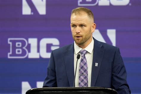 Northwestern's new head football coach thrust into spotlight at Big Ten Media Day
