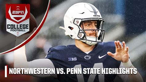 Northwestern Wildcats vs. Penn State Nittany Lions Full Game ...