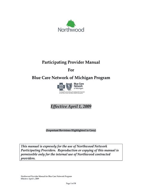 Northwood Participating Provider Manual For Boston …