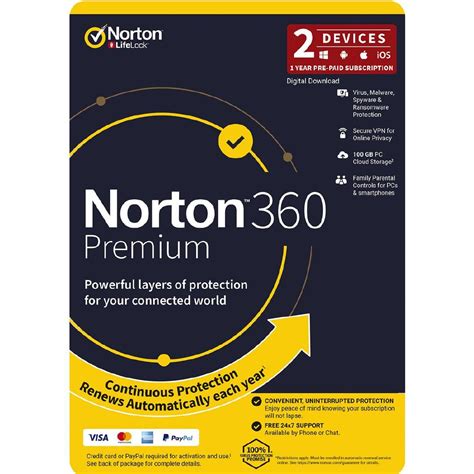 Norton 360 Premium 1 User 2 Device 12 Month