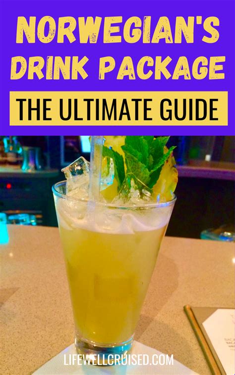 Norwegian cruise line drink package. The package itself is free...you pay the gratuities, which are about $21 p/p per day. So if you drink anywhere between 2-3 drinks a day, it pays for itself. And you must not have been on an RCL cruise...for their drink package on … 