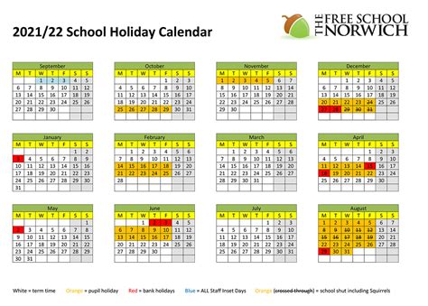 Norwich Free Academy Calendar