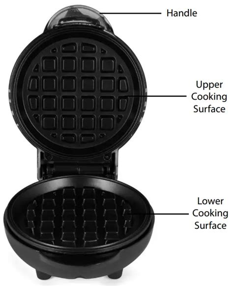 Congratulations on your purchase of the Nostalgia™ MyMINI WAFFLE MAKER! Now . making fluffy and delicious waffles from the comfort of home is fun, quick and easy! Features: • Quickly makes delicious golden brown waffles every time • 5-inch cooking surfaces efficiently heats up to 400 degrees for consistent cooking …. 