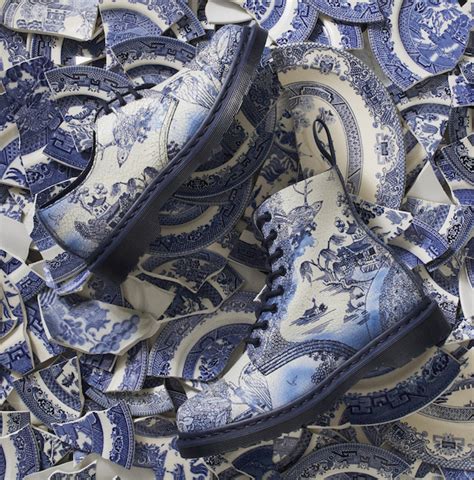 Not Clay But... The Willow Pattern Appears on Doc Martens Boots