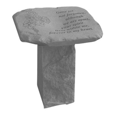 Not Forgotten Bird Bath - Memorials.com