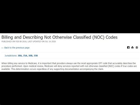 Not Otherwise Classified (NOC) Drugs: Clarification on Required …