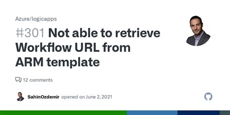 Not able to retrieve Workflow URL from ARM template #301 - Github